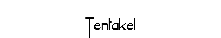 Tentakel font preview