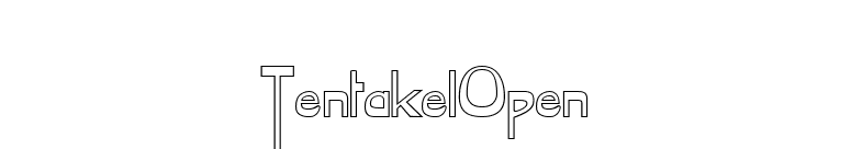 TentakelOpen font preview