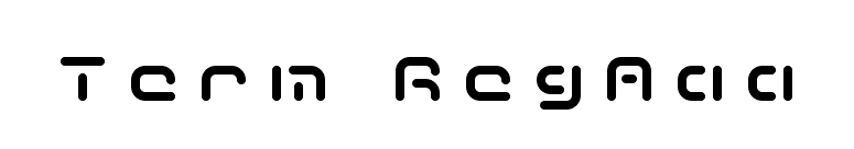 Term RegAaa font preview