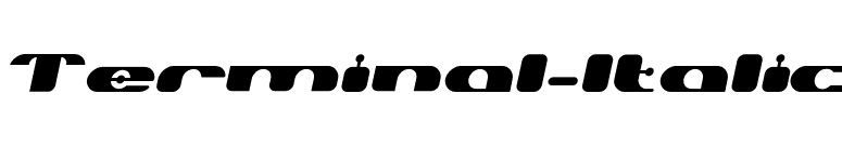 Terminal-Italic font preview