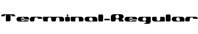 Terminal-Regular font preview
