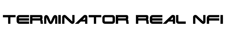 Terminator Real NFI font preview