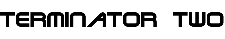 Terminator Two font preview