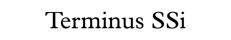 Terminus SSi font preview