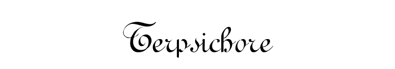 Terpsichore font preview