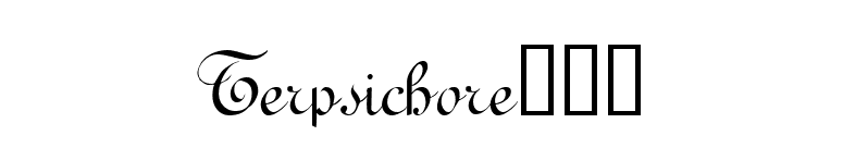 Terpsichoreâ„¢ font preview