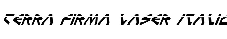 Terra Firma Laser Italic font preview