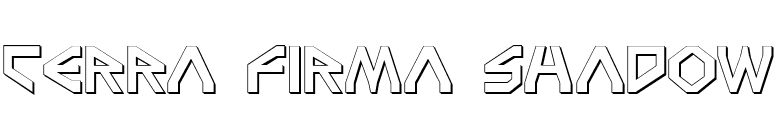 Terra Firma Shadow font preview