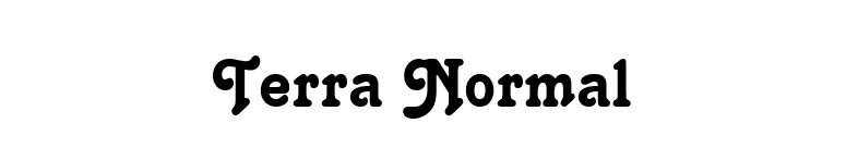 Terra Normal font preview