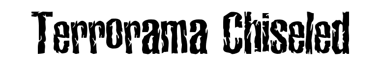 Terrorama Chiseled font preview