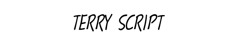 Terry Script font preview