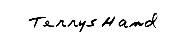 TerrysHand font preview