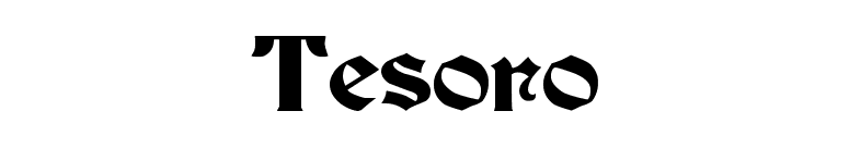 Tesoro font preview