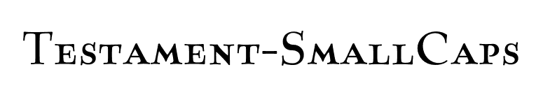 Testament-SmallCaps font preview