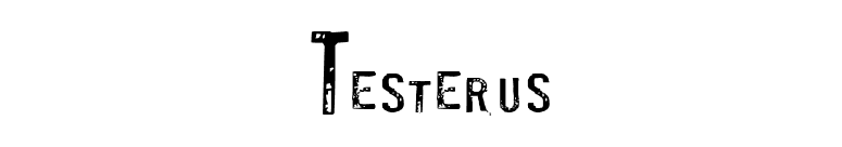 Testerus font preview