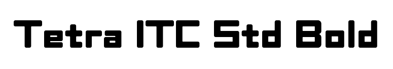 Tetra ITC Std Bold font preview