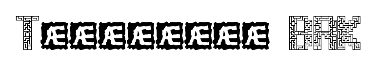 Tetricide BRK font preview