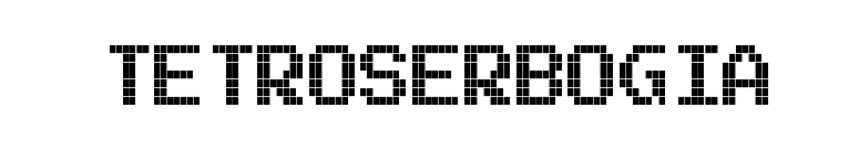 Tetroserbogia font preview