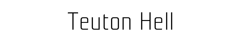 Teuton Hell font preview
