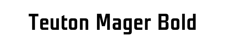 Teuton Mager Bold font preview