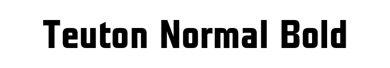 Teuton Normal Bold font preview