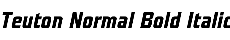 Teuton Normal Bold Italic font preview