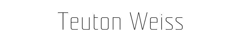 Teuton Weiss font preview