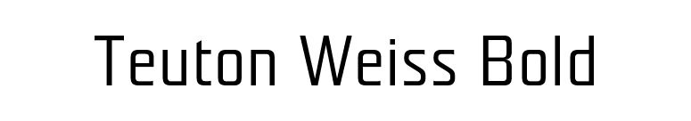 Teuton Weiss Bold font preview