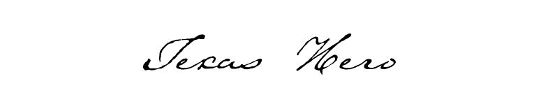 Texas Hero font preview