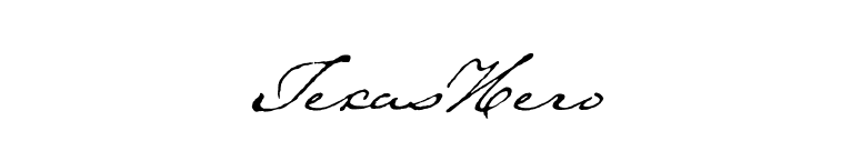 TexasHero font preview