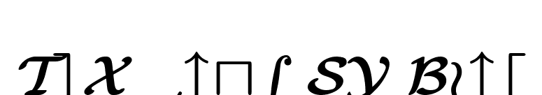 TeXplus SY Bold font preview