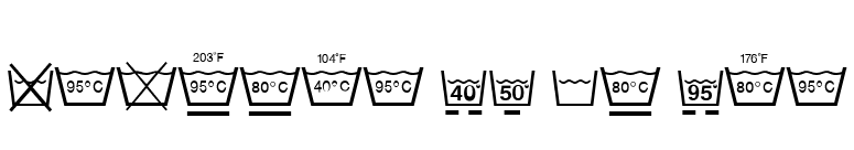 Textile LH Pi One font preview