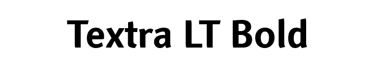 Textra LT Bold font preview