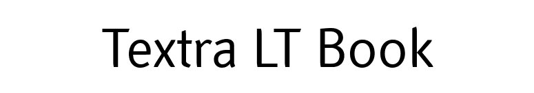 Textra LT Book font preview