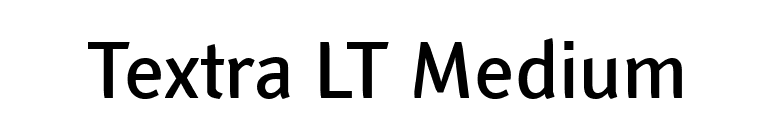Textra LT Medium font preview