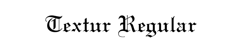 Textur Regular font preview