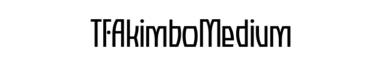 TFAkimboMedium font preview