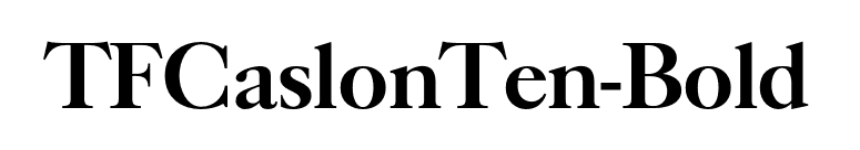 TFCaslonTen-Bold font preview