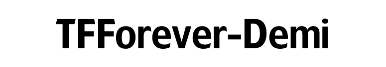 TFForever-Demi font preview