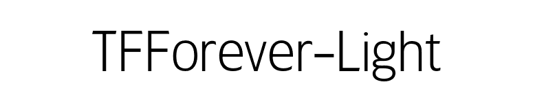 TFForever-Light font preview