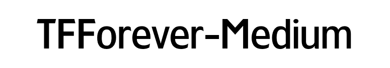 TFForever-Medium font preview