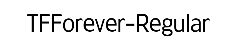 TFForever-Regular font preview