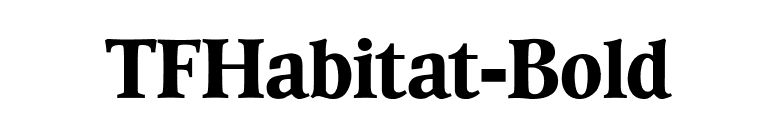 TFHabitat-Bold font preview