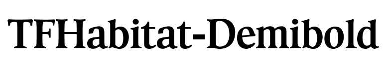 TFHabitat-Demibold font preview