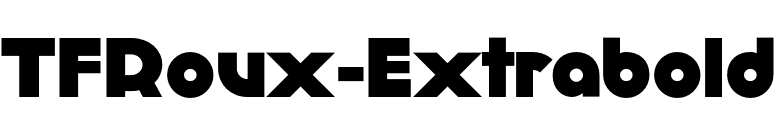 TFRoux-Extrabold font preview