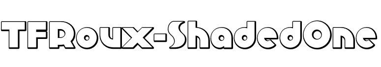 TFRoux-ShadedOne font preview