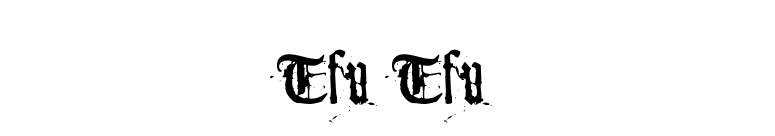 Tfu Tfu font preview