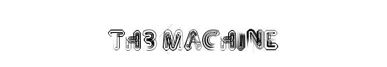 TH3 MACHINE font preview