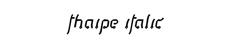 Thaipe Italic font preview
