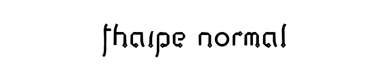 Thaipe Normal font preview